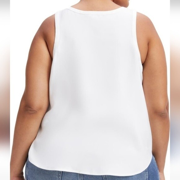 Good American Cut in Woven Tank in Ivory color size 4-XL new with tag - Picture 4 of 16